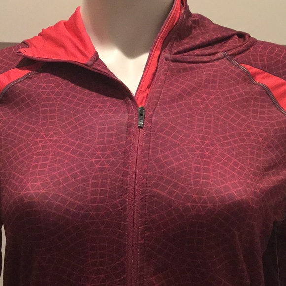Solfire athletic jacket in red plum, NWT! - Picture 2 of 4